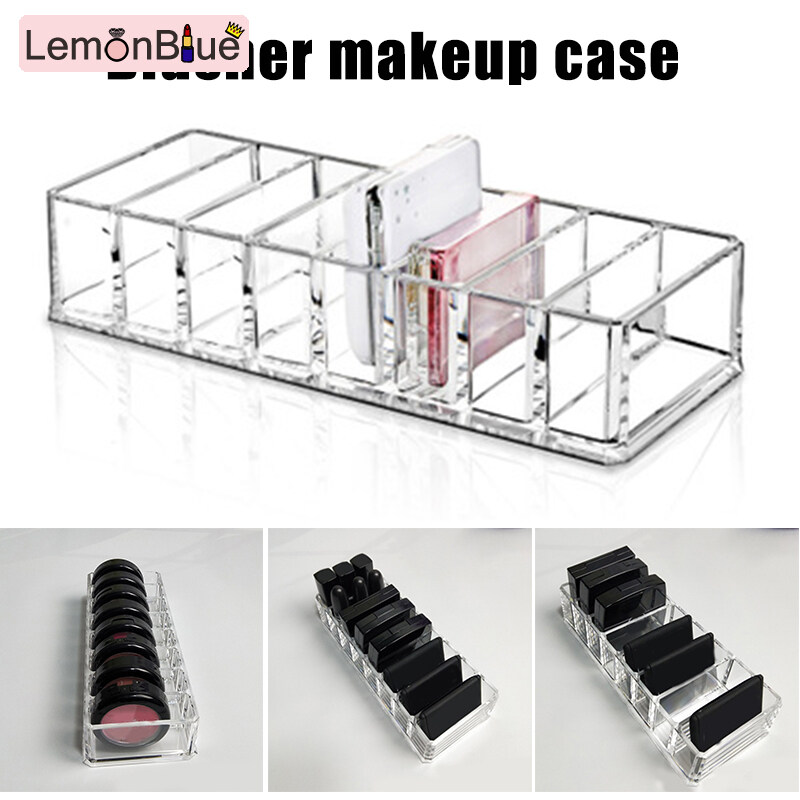Plastic Desk Holder Organizer Storage Box 4 Slots Makeup Case Office Home