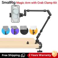 SmallRig Magic Arm Ma Thuật Cánh Tay Với kẹp càng cua Kit Overhead Giá đỡ điện thoại bàn làm việc linh hoạt Giá đỡ camera & Clampthread Adapter Cho Ánh Sáng Mic Camera hành động 4766