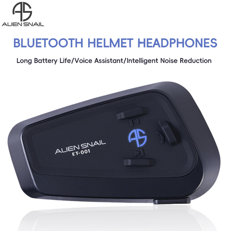 Motorcycle Helmet Bluetooth Intercom 5.3 Wireless Motorcycle Rechargeable Long Battery Life Headset Earphone