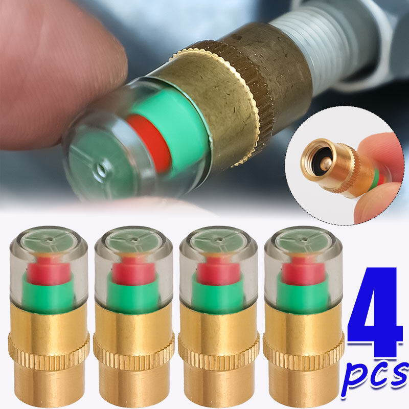 4 cái áp suất lốp cap chỉ số đo áp suất lốp ô tô áp suất lốp đo không dây phát hiện nắp van cảm biến xe hơi chân không Dò áp suất