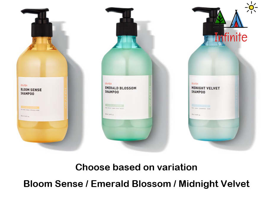 Gambar Grafen Perfume Hair Care Shampoo 500ml (Bloom Sense   Emerald Blossom   Midnight Velvet)
