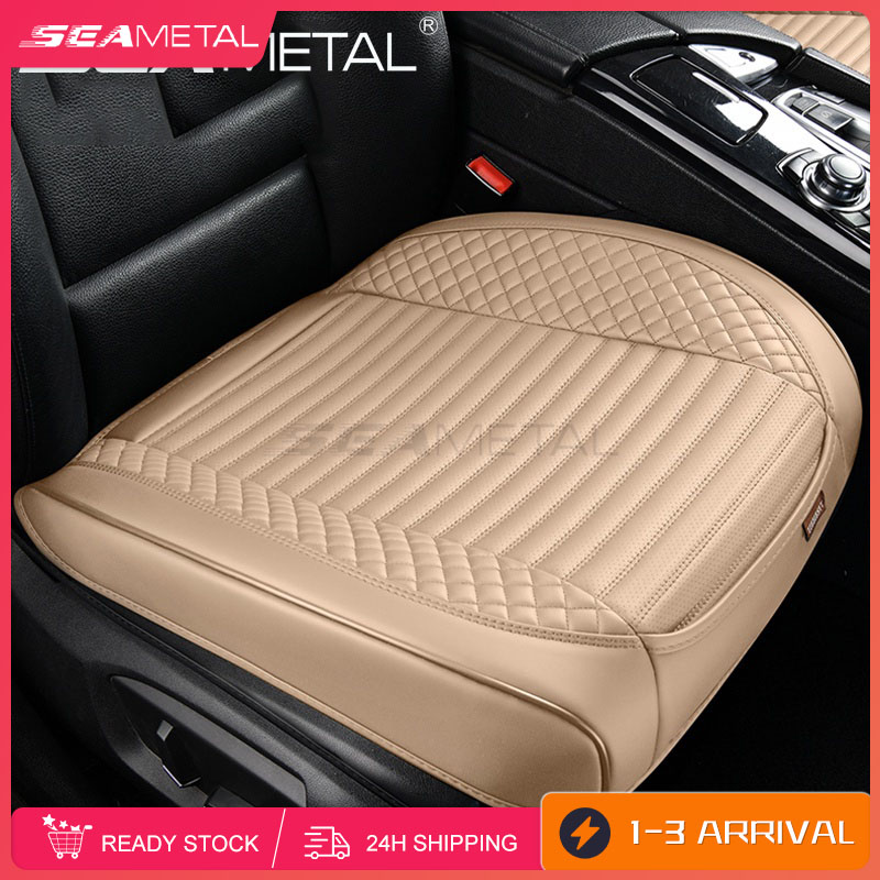 SEAMETAL Leather Car Seat Cover Cushion Full Surround Seat Covers Protector Four Seasons Universal Five Seats Cushions Pad I.325201779