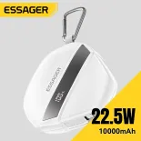 Essager 10000MAh Kỹ Thuật Số Mở Rộng Cáp sạc dự phòng di động 22.5W Loại C sạc dự phòng di động Chiếu Sáng Leo Núi Lối Vào Thiết Kế Cho Iphone 16-15 Huawei Samsung Xiaomi
