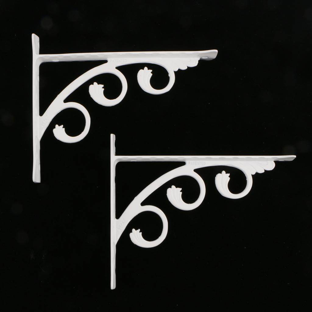 Perfk Set Of 2 Decorative L Shaped Wall Mounted Shelf Bracket