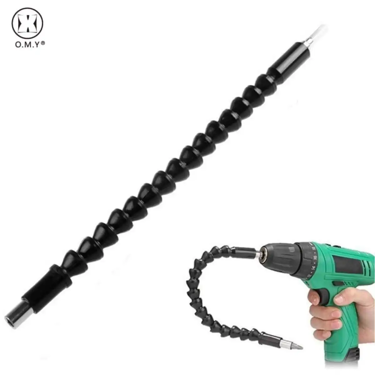 Flexible Extension Screwdriver Bit Holder Magnetic Extention Hex Shaft Screw Power Drill Connection Tip 11.8 inch Flex Adapter W//Extend Drive Quick Change Connect Adaptor Size Hexagon 1//4