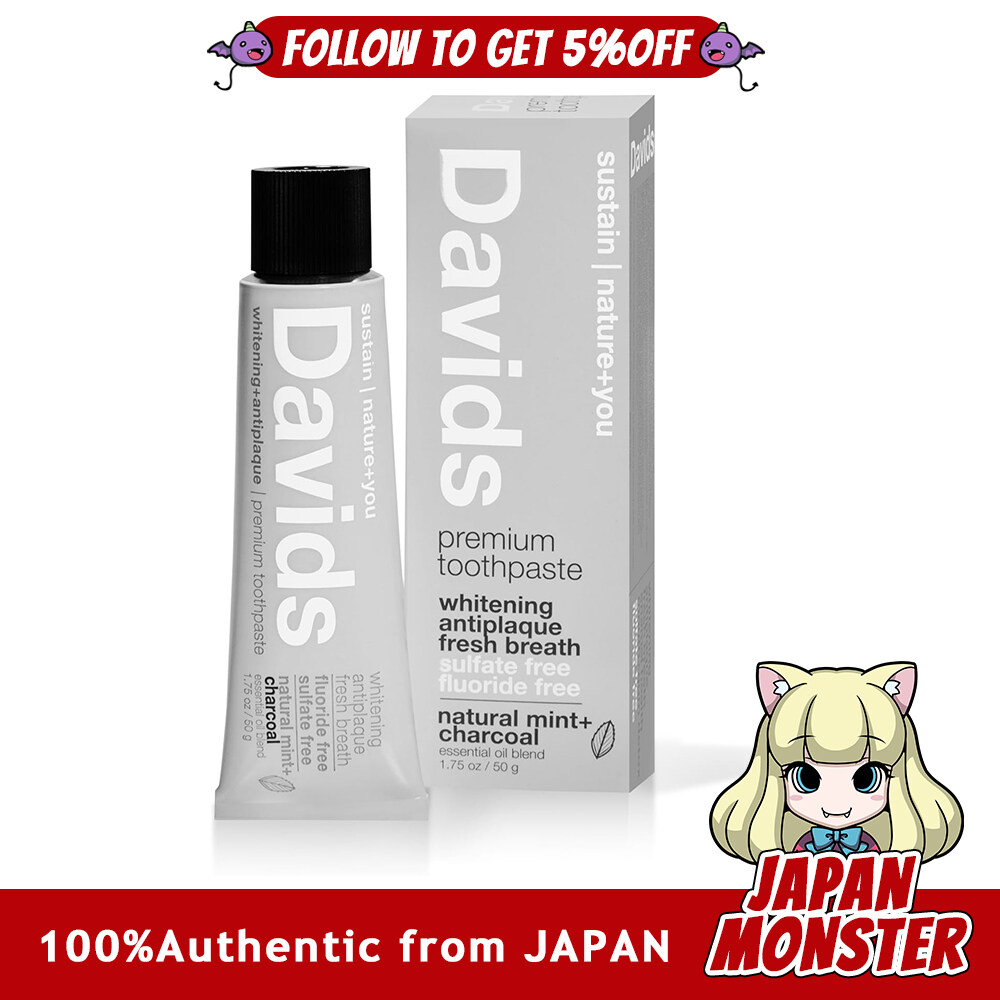 Davids Premium Toothpaste 50g Whitening Toothpaste (Charcoal) Japan