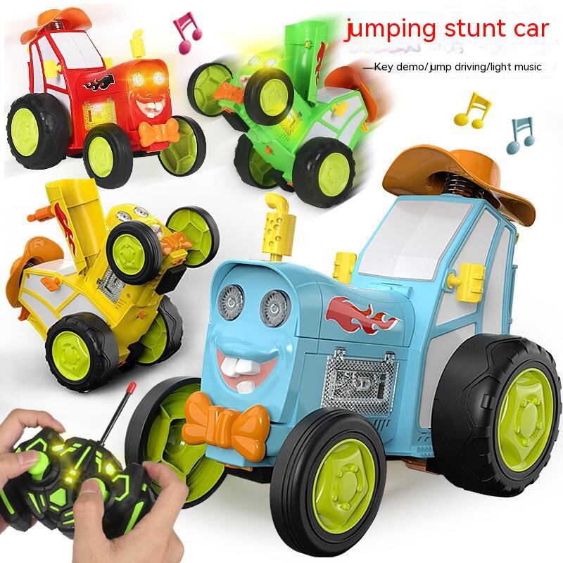 Asm xe ô tô điện rc điên nhảy xe đóng thế đồ chơi xe hơi với ánh sáng âm