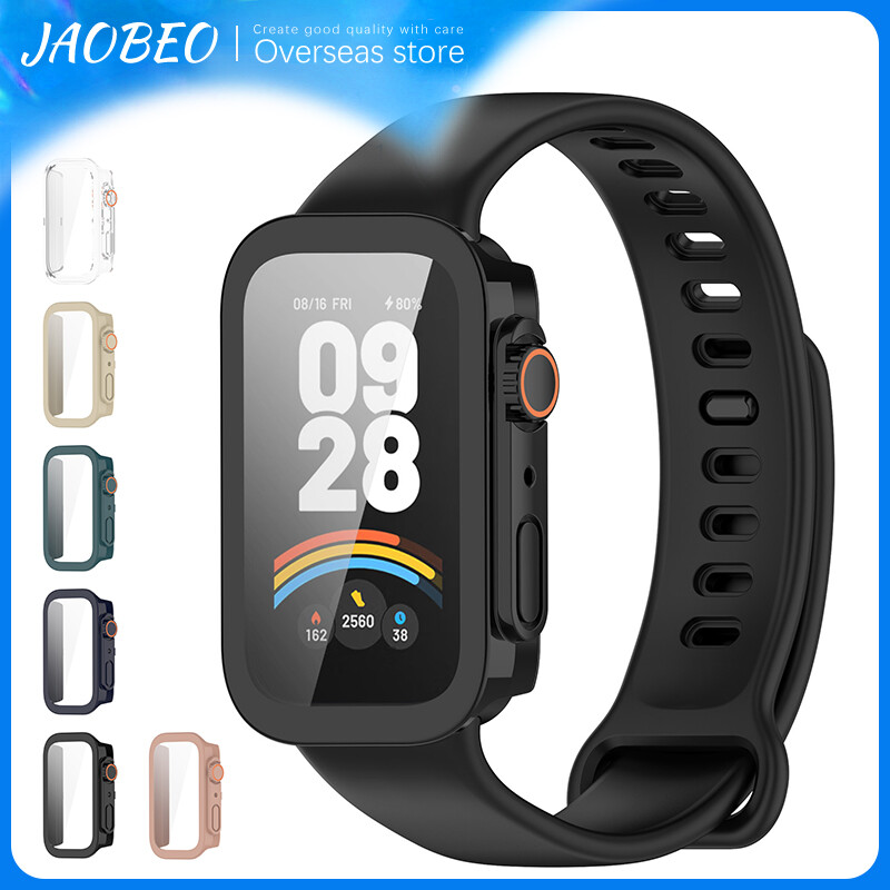 PC Case Glass for mi Band 9 active Change to Ultra Full Cover Screen Protector for redmi watch 3 Bumper Shell Accessories ราคา 53 บาท*ส่งฟรี