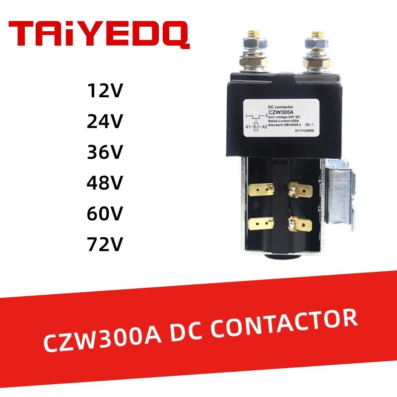 Rơ le điện một chiều czw300a rơ le nguồn 12v 24v 36v 48v 60v 72v cho ô tô xe nâng điện xe tải vận chuyển ắc quy