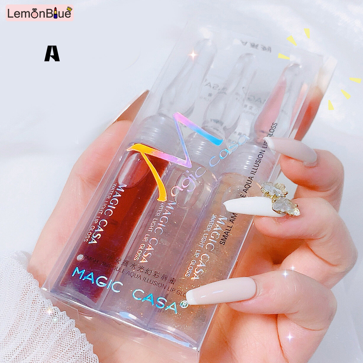 Gambar LemonBlue Portable Lip Oil Lasting Moisturizing Lip Gloss Professional Lip Care Supplies Lip Oil Women Girls Portable Lasting Moisturizing Lip Gloss Professional Lip Care Supplies Great Gifts