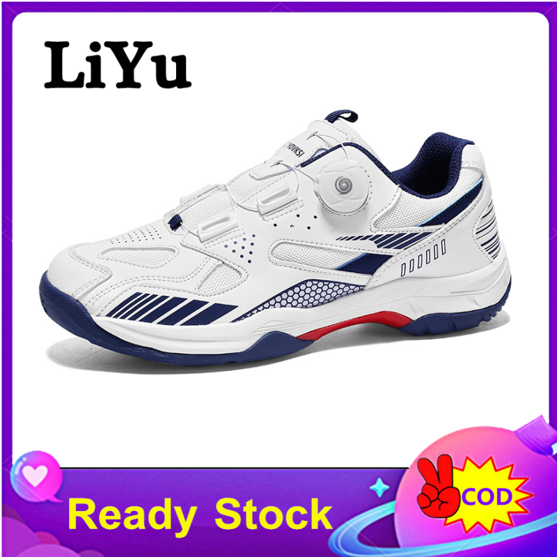 Liyu khóa xoay Giày thể thao Giày thể thao nam và nữ tập luyện cầu lông giày Giày chạy bộ đôi chống trượt Giày đánh cầu lông tennis