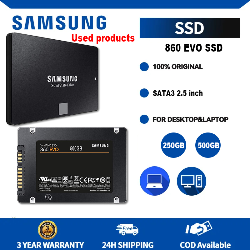 Samsung 860 Evo 1Tb Ssd - 550Mb/S Speed, 2.5 Inch Sata Iii