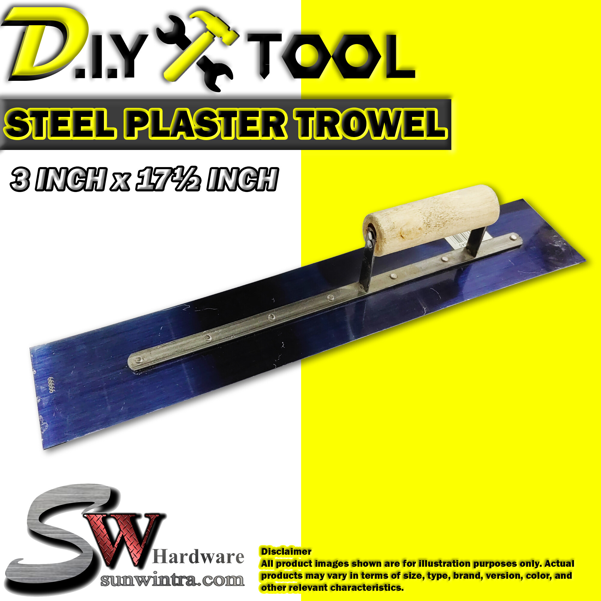 2 Pieces Plastering Trowel Tool Stainless Steel For Bricklayer Plaster Tools