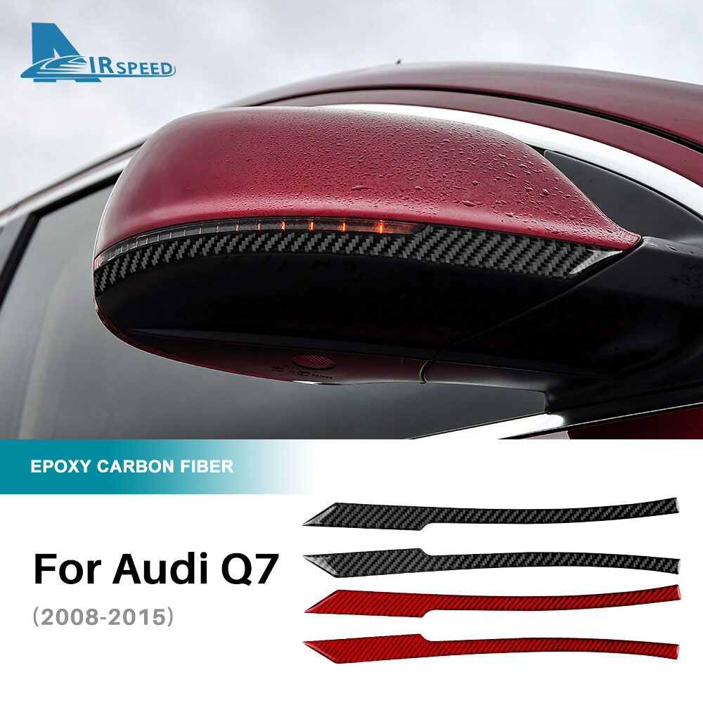 Airspeed Real Carbon Fiber Rearview Mirror Trim Strip For Audi Q7 2008