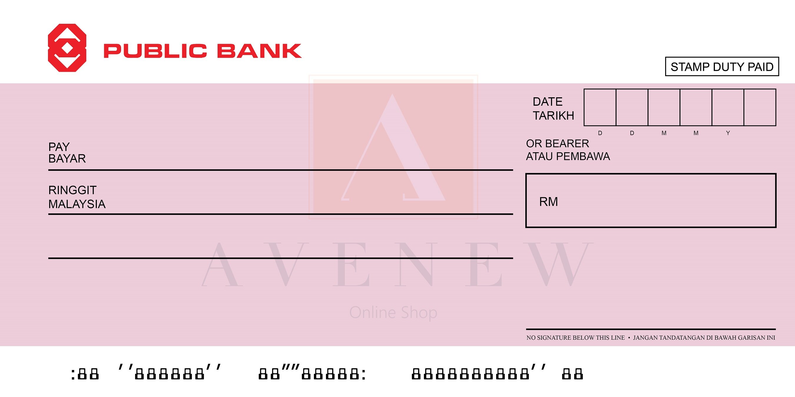 Awarding Bank Mock Cheque 30x18 Inches 3x1 5 Feet High Quality Foam Board For Event Ceremony Party Celebration Lazada
