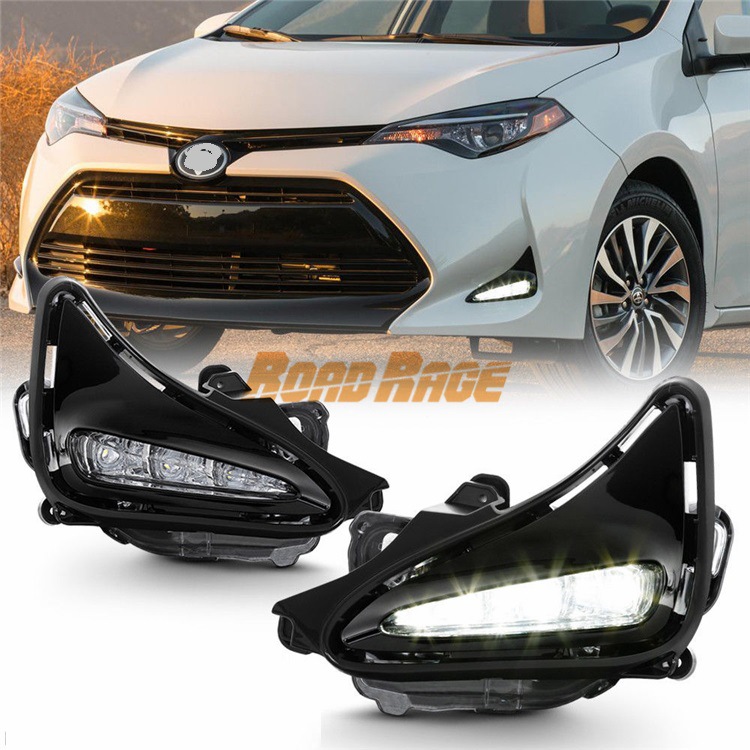 A pair of 2017 and 2018 Toyota Corolla fog light daytime lamp ราคา 3,354 บาท*ส่งฟรี