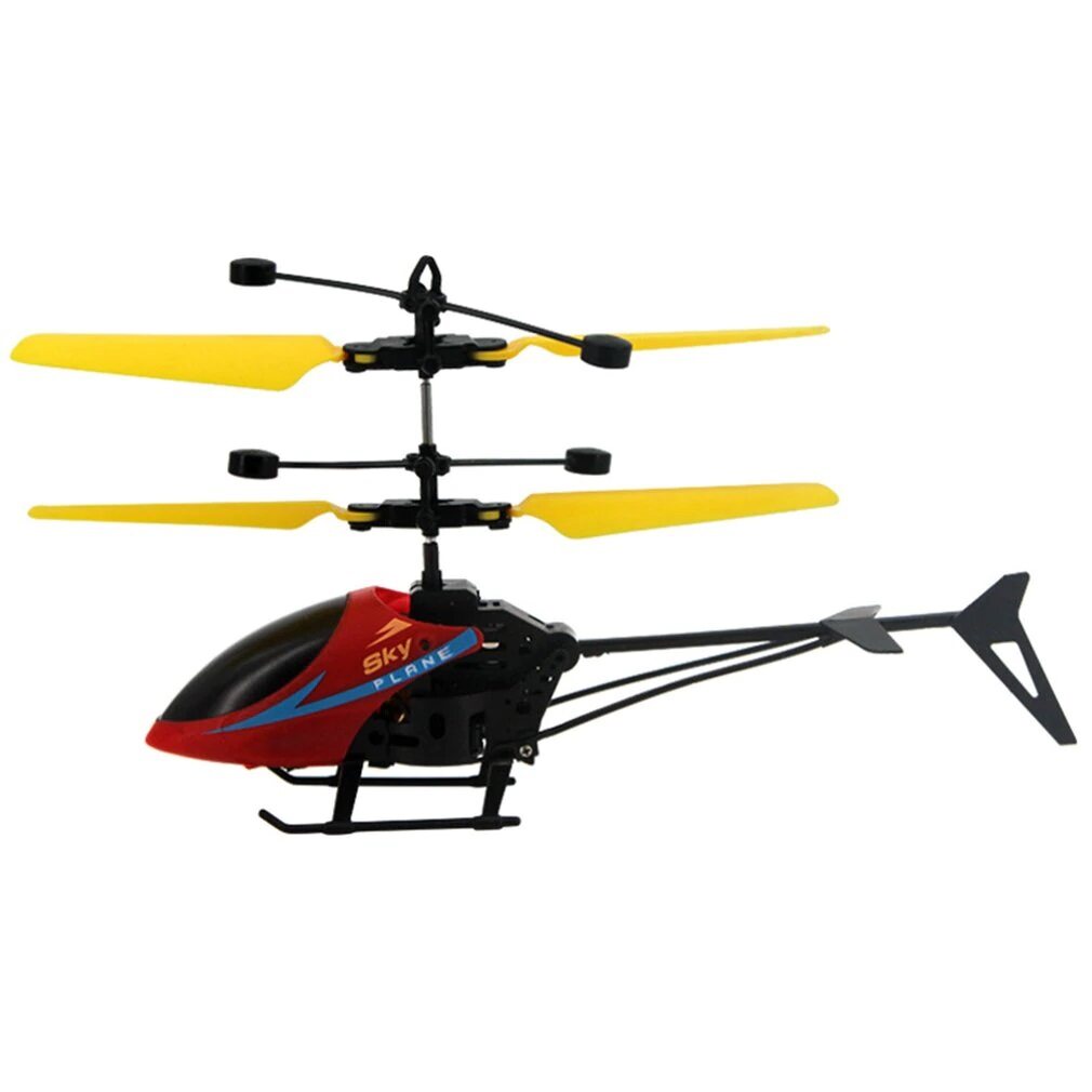 Green Wffo Flying Mini RC Infraed Induction Helicopter Aircraft Flashing Light Toys Kid 