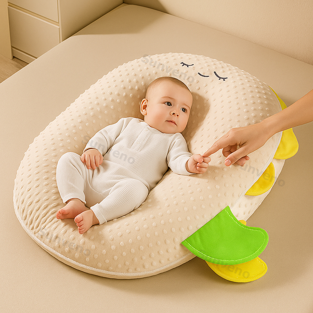 Portable 30° Baby Anti-Spitting Milk Pillow,Detachable Newborn Feeding Artifact, Breathable Infant Sleeping Nest Bed,Spine Protection Slope Pad,0-18 Months ราคา 1,899 บาท*ส่งฟรี