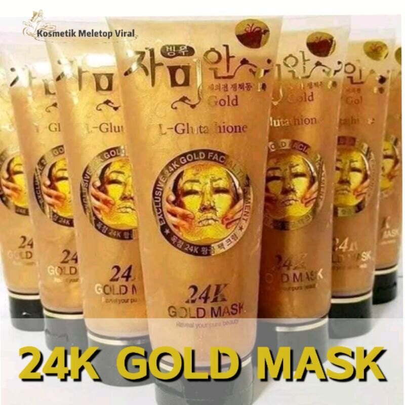 l glutathione gold mask Korean Gold Mask with Glutathione for Brightening & Renewal – 220ml -  Cosmetics Store main image 1