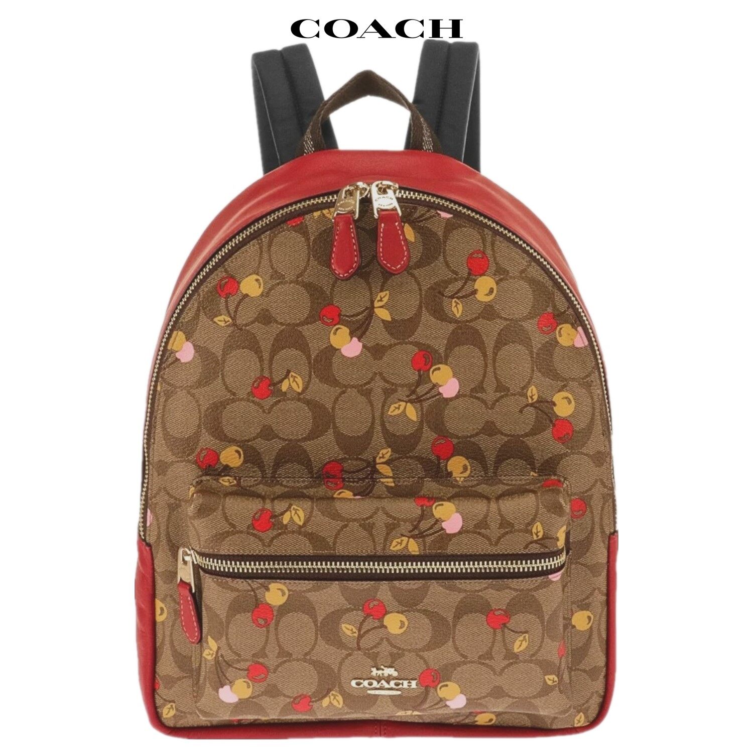 coach cherry backpack