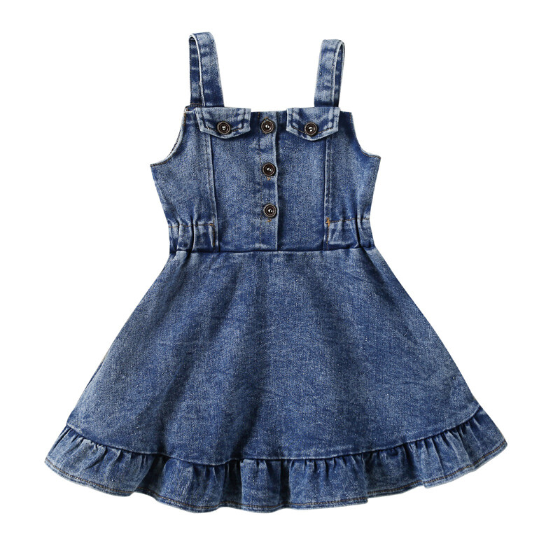 Baby Girl Denim Dress - Temu-daiichi.edu.vn