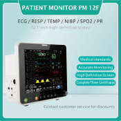 Portable ECG Monitor - 6 Vital Signs, 12.1" HD Screen