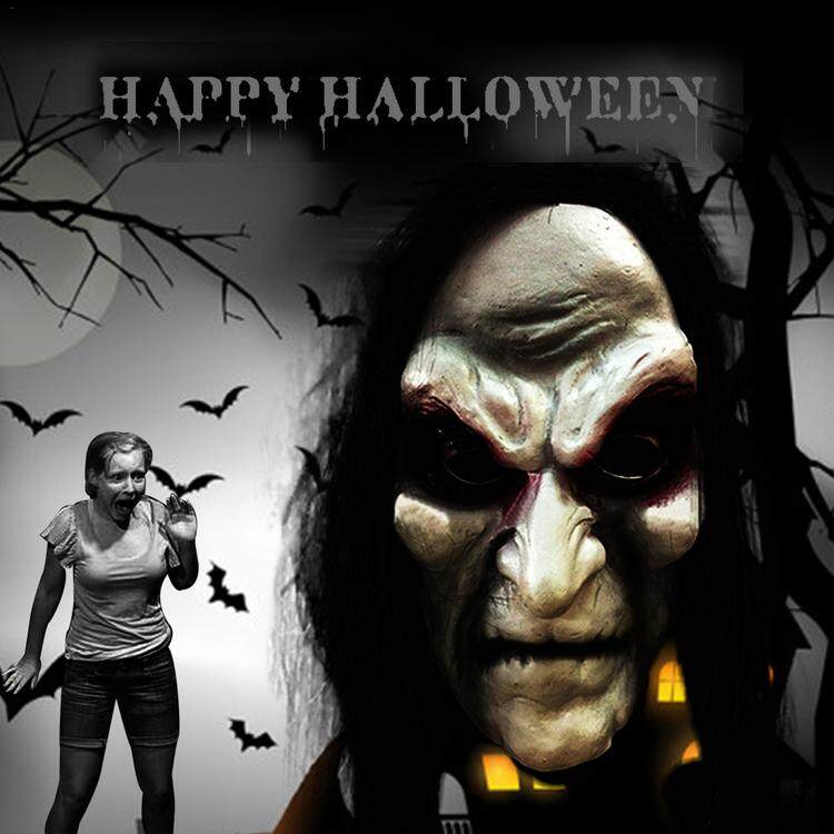 yongzhiliu mặt nạ zombie halloween mặt nạ kinh dị lễ hội ma 4