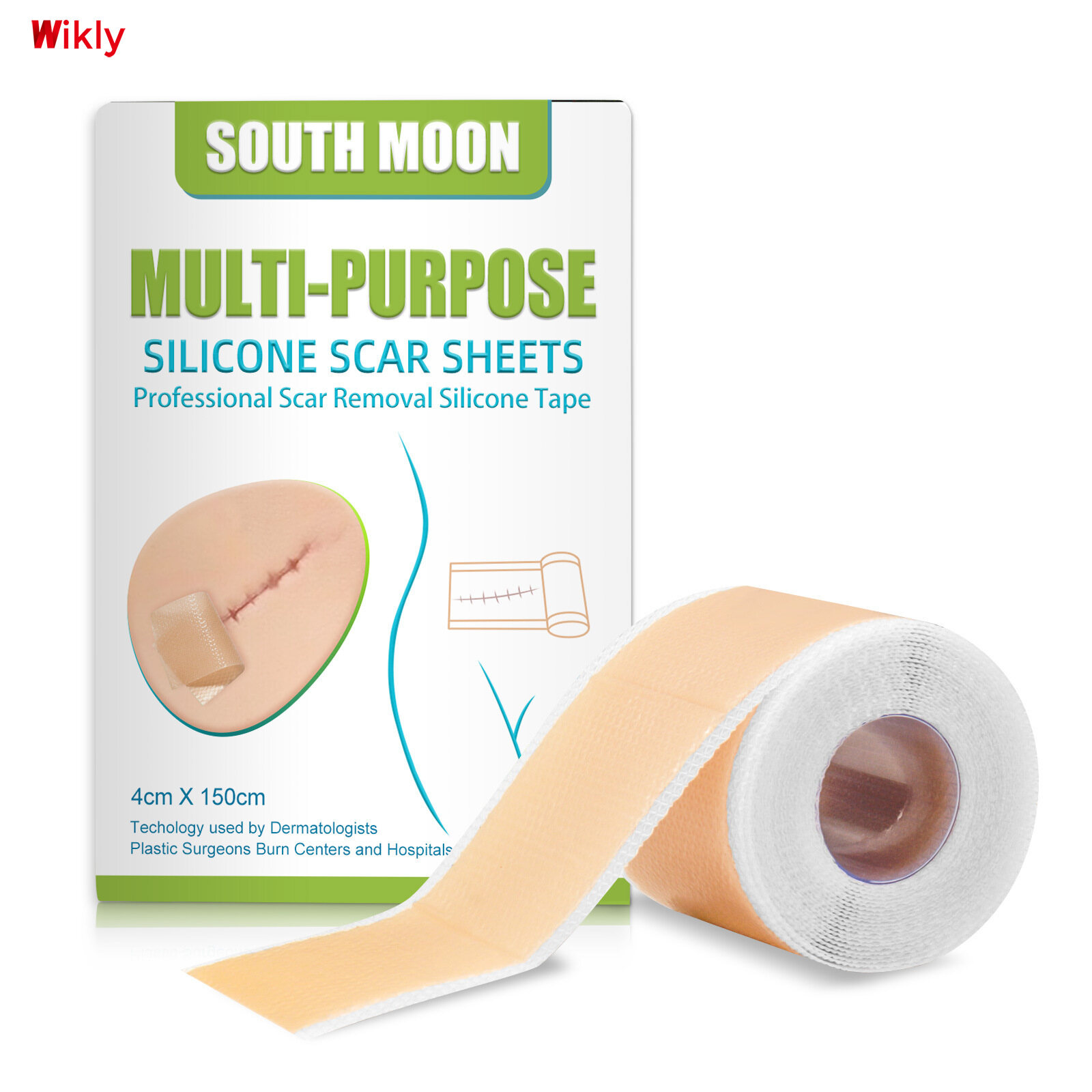 Gambar Wikly Scar Repair Stickers Silicone Gel ba hen tie Repair Waterproof Fade out Striae of Pregnancy Burn Repair Paste