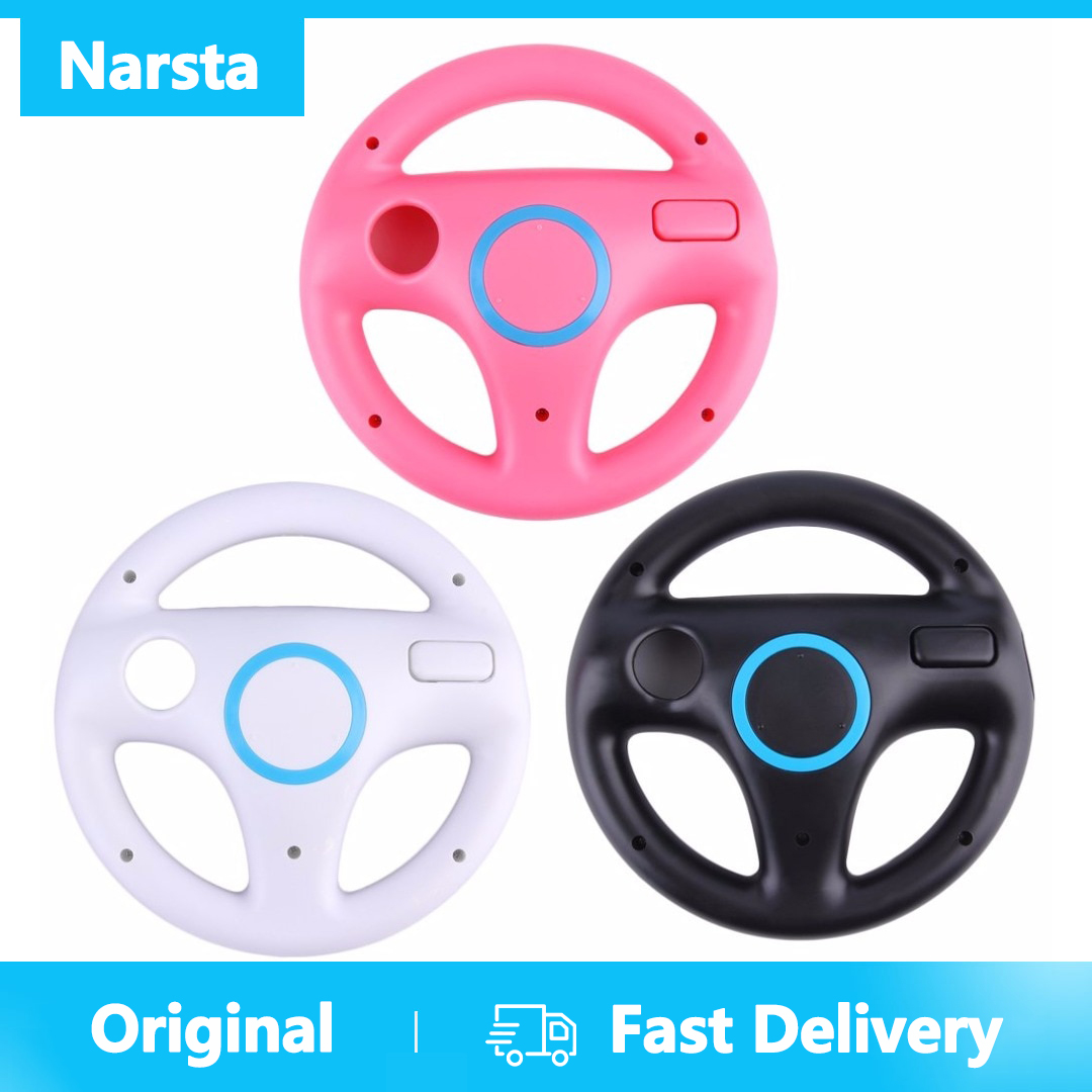 Narsta tay lái trò chơi đua xe bằng nhựa cho nintendo wii bộ điều khiển từ xa mario kart