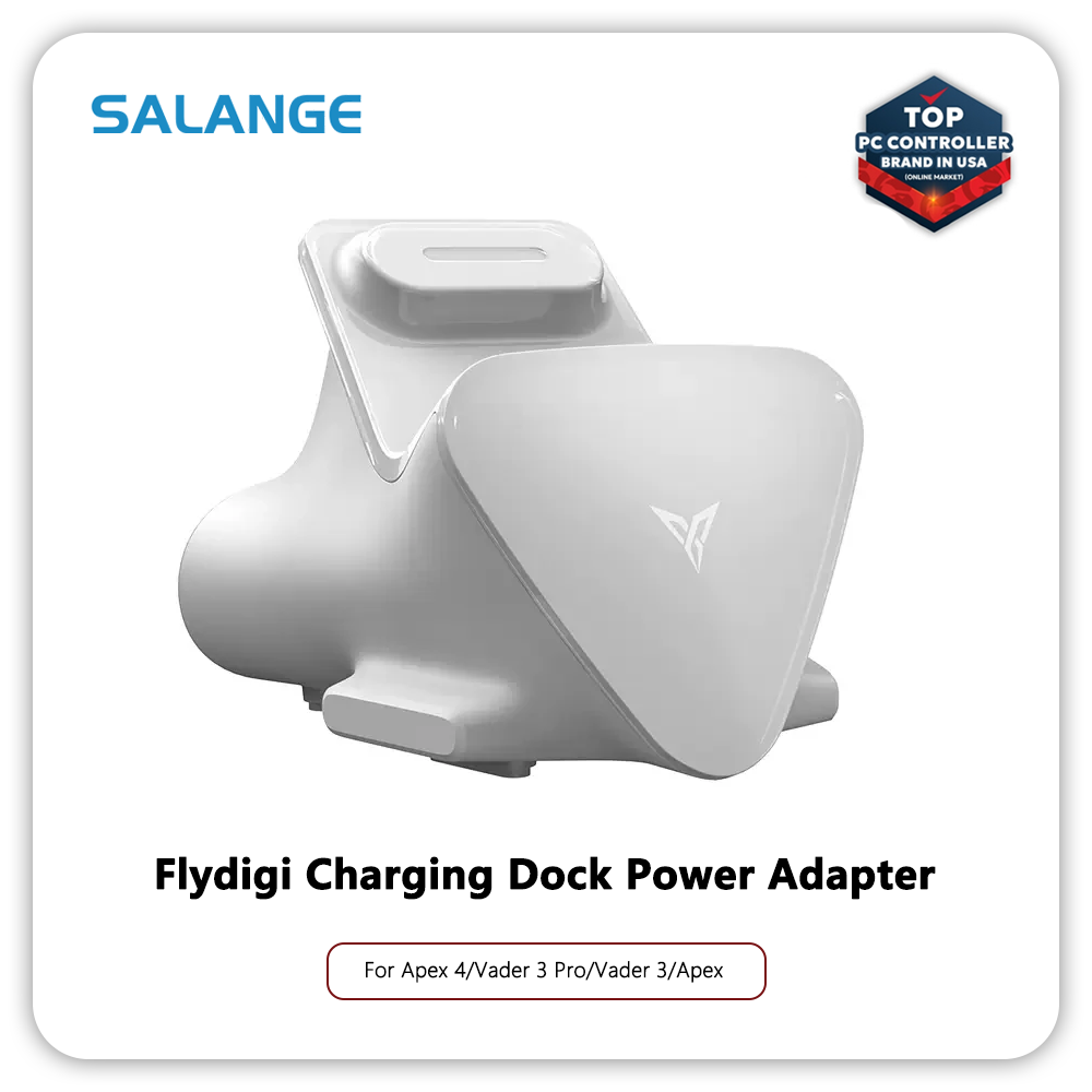 Salange flydigi đế Dock ban đầu cho Apex 4/Vader 3 Pro/Vader 3/Apex 3 trắng đen 2 màu đế Sạc Bộ chuyển đổi điện nôi