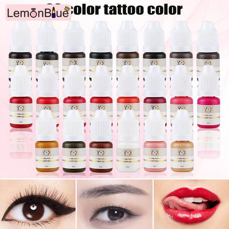 Gambar LemonBlue Semi Permanent Makeup Eyebrow Ink Lips Eye Line Tattoo Color Microblading Pigment 1#