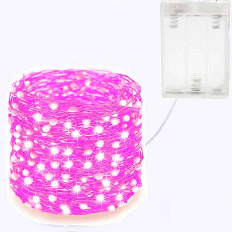 1M 3M 5M 10M LED String Fairy Lights Copper Wire Christmas Light Wedding Party Holiday Fairy Lights Battery Power Supply