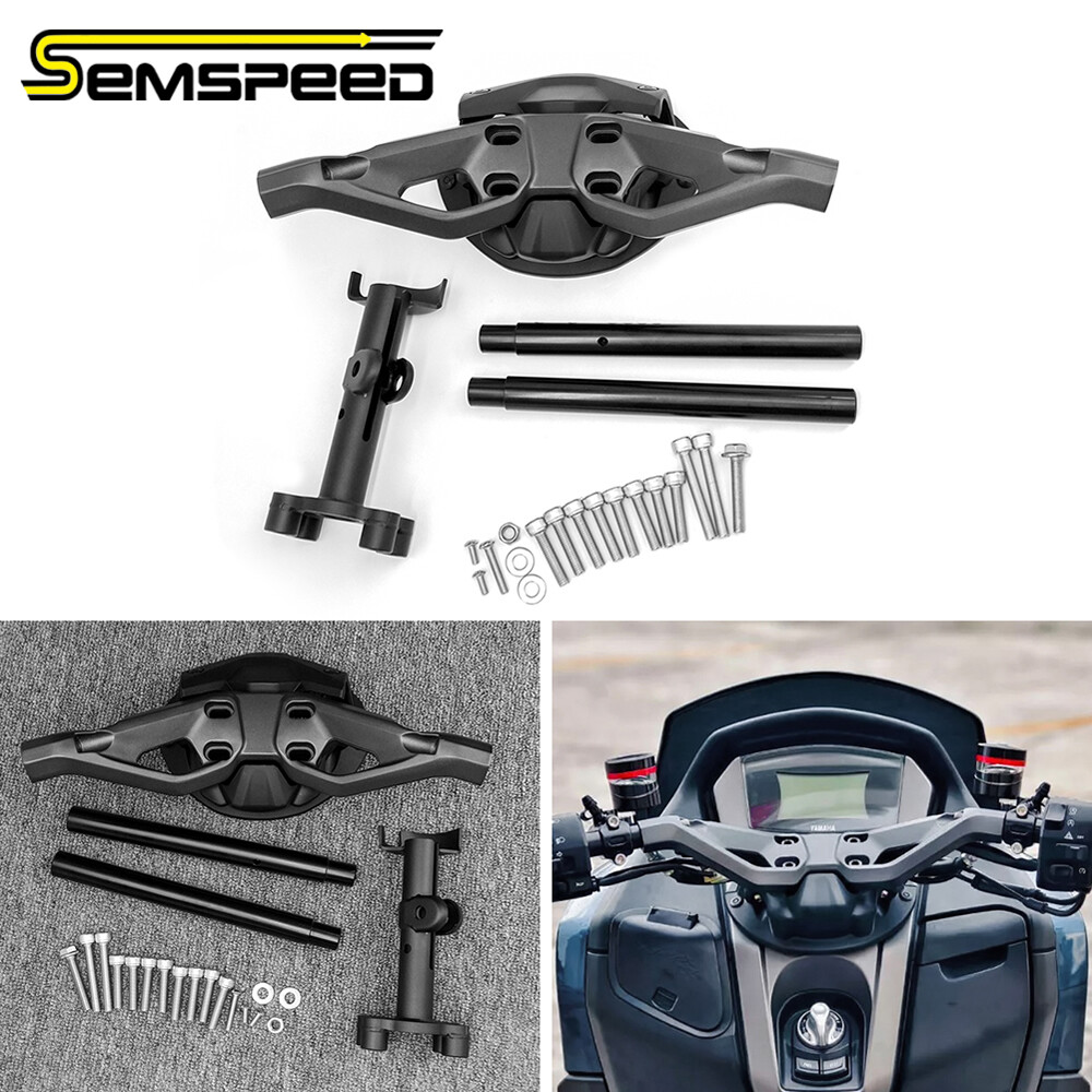 SEMSPEED Motorcycle CNC Handlebar Handle Bar Fork Clip Ons Mount For Yamaha NMAX 155 150 125 V3 2025 ราคา 3,863 บาท*ส่งฟรี
