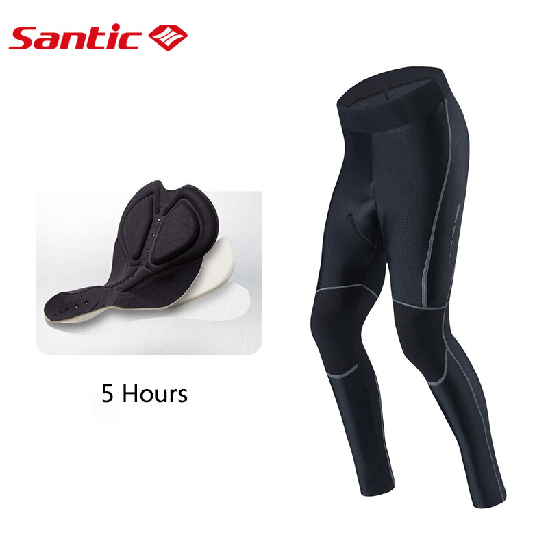 Santic Men Cycling Pants Professional Bike Tights 4D Cushion Padded