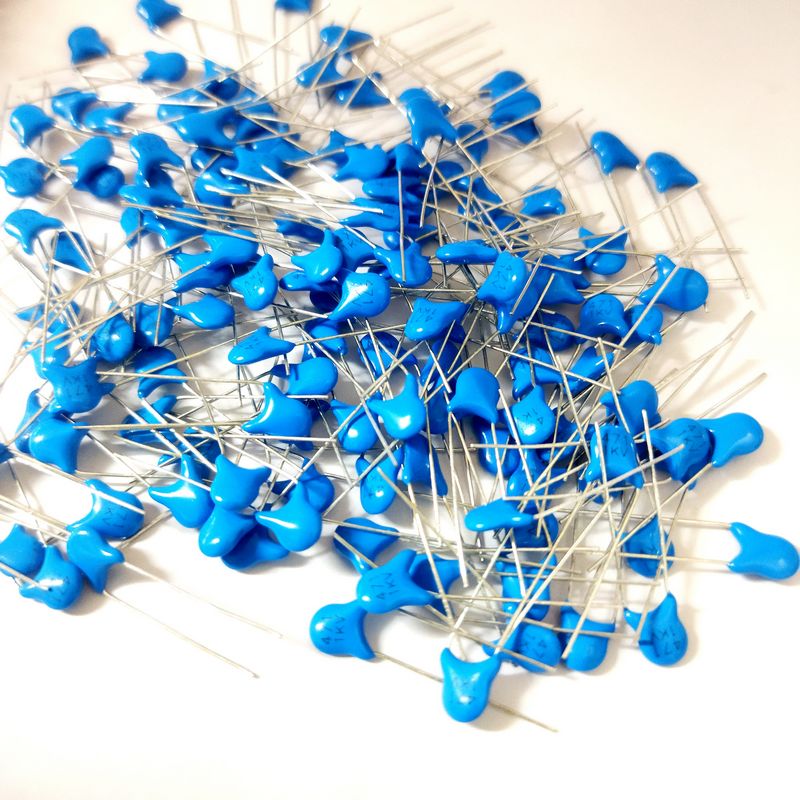 thumbnail image 2 of 50pcs 1000V 101 100PF Ceramic Disc Capacitors - High Voltage 1KV 0.1NF 2 of 3