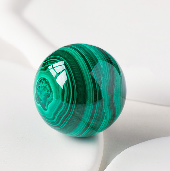 4-7Cm Tự Nhiên Malachite Hình Cầu Mực sọc xanh Malachite Đa-Hai Lớp Đánh Bóng Bóng massage trang trí căn phòng Pha Lê Thủ Công Lưu Niệm Máy Tính Để Bàn trang trí đầy sáng tạo