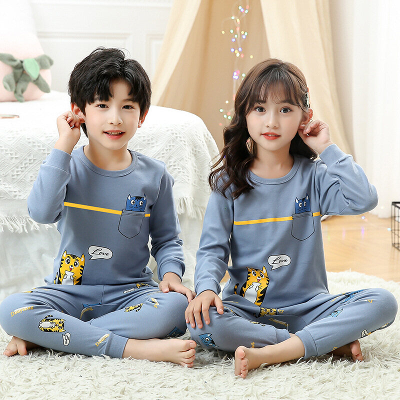 Bộ đồ ngủ trẻ em phong cách hàn quốc bằng cotton