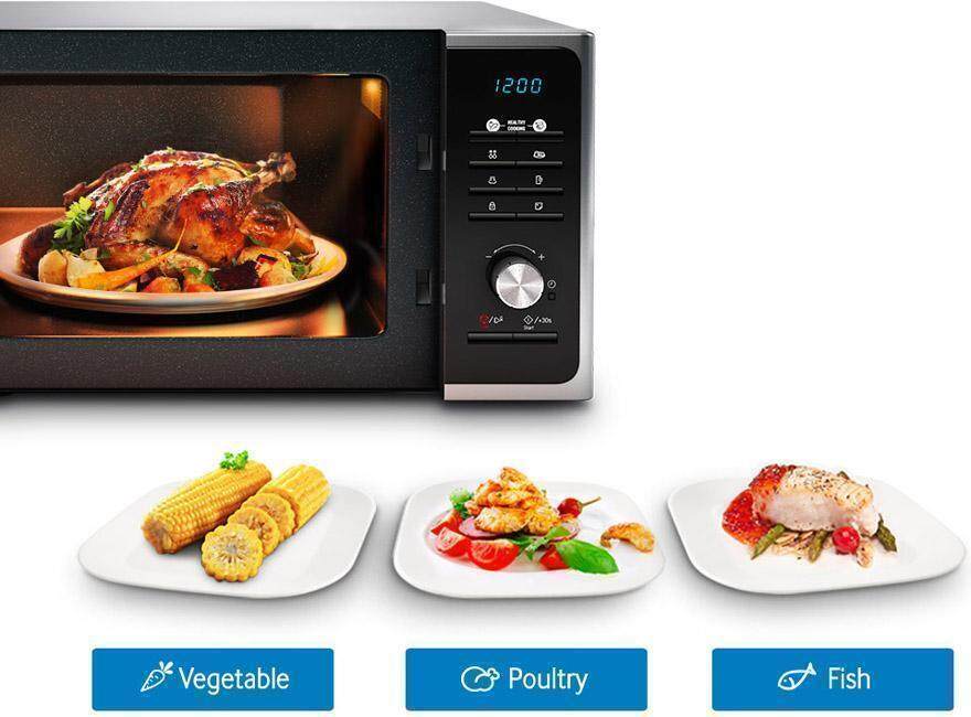 Microwave with different cooking modes