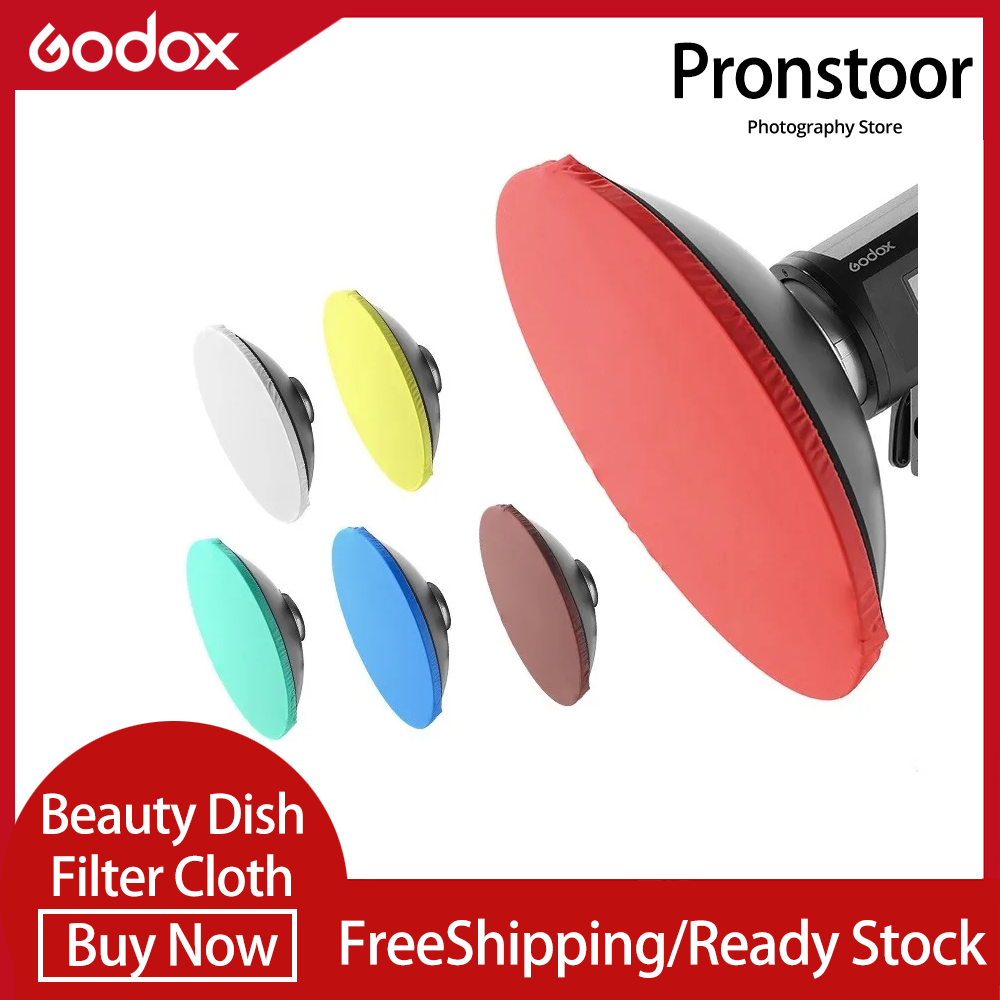 42cm 17" or 55cm 22" Beauty Dish Diffuser 6 Color White Transparent Yellow Green Blue Brown Filter Diffuser Cloth ราคา 179 บาท*ส่งฟรี