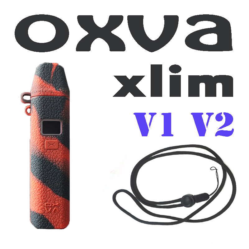 【OXVA Xlim V2 】vỏ Silicon Kết Cấu Cho Oxva Xlim V2 Pod Kit Vỏ Bọc Cao Su Mềm 25W 900Mah Với Dây Đeo 