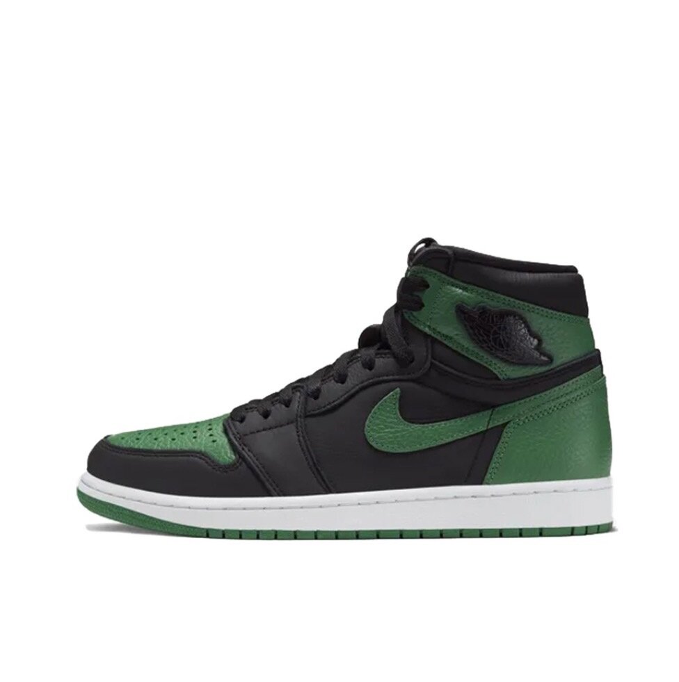 Jordanair jordan1 retro high og "màu xanh cây thông" cao cổ giày bóng rổ hoài cổ nam màu đen xanh lá cây
