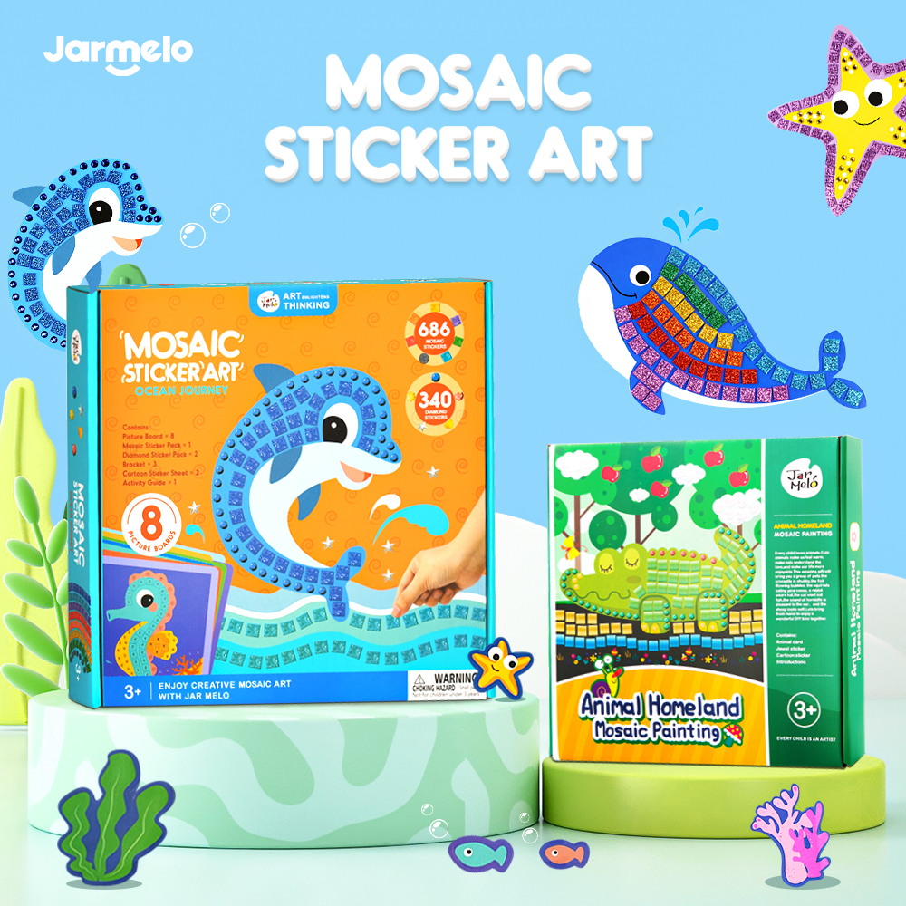 Nhãn dán khảm joan miro nhãn dán sáng tạo cho trẻ em nhãn dán tự làm sách vẽ bộ nhãn dán hoạt hình 3d eva cho trẻ em quà tặng hoạt động giáo dục