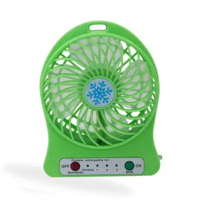 FEI SHANG Office Supplies Convenience Outdoor Student Gift Activities Electric Fan LED Light Air Cooler Mini Desk USB Battery Fan Portable Fan (4)