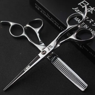 6" japanese hairdressing scissor set hairdresser cut hair cutting tool professional japan hair scissor barber razor edge haircut (3)