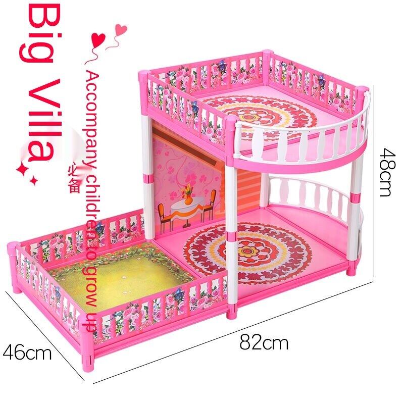 Cheap Toy House Barbie doll set large gift box Castle Villa girl children play house princess wedding dress