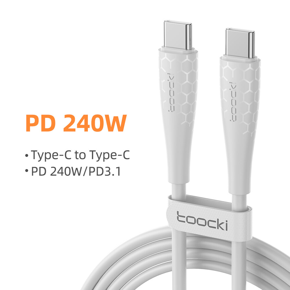 Toocki 240W USB C Để Loại C dây cáp cho XIAOMI 13 12 Pd 3.1 Nhanh Chóng Sạc dây sạc Loại C Cáp Cho R