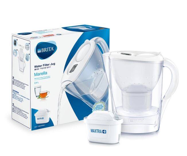 Brita Water Purifier Pot Style Blue Filtered Water Capacity 1.26L Total  Capacity 2.4L With 1 Maxtra Plus Cartridge [Japan] 