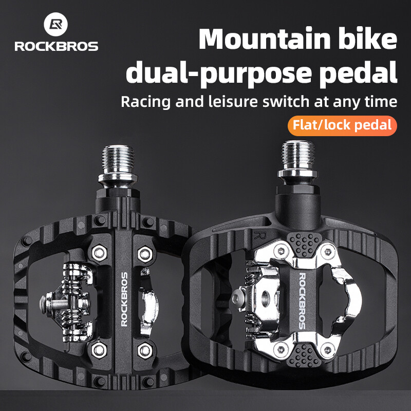  ROCKBROS Bàn Đạp Xe Đạp 2 trong 1 MTB Cleats Nền tảng bàn đạp không thấm nước chống bụi nylon chống mài mòn Bàn Đạp Xe Đạp cho đi làm đua Phụ Kiện Xe Đạp 