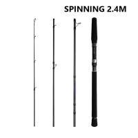 Mavllos LANYUE 30T High-carbon Spinning Fishing Rod 1.98m 2.10m 2.40m  Line 12-30 Lb Lure 10-68g 4-Section Portable Heavy Fishing Rod