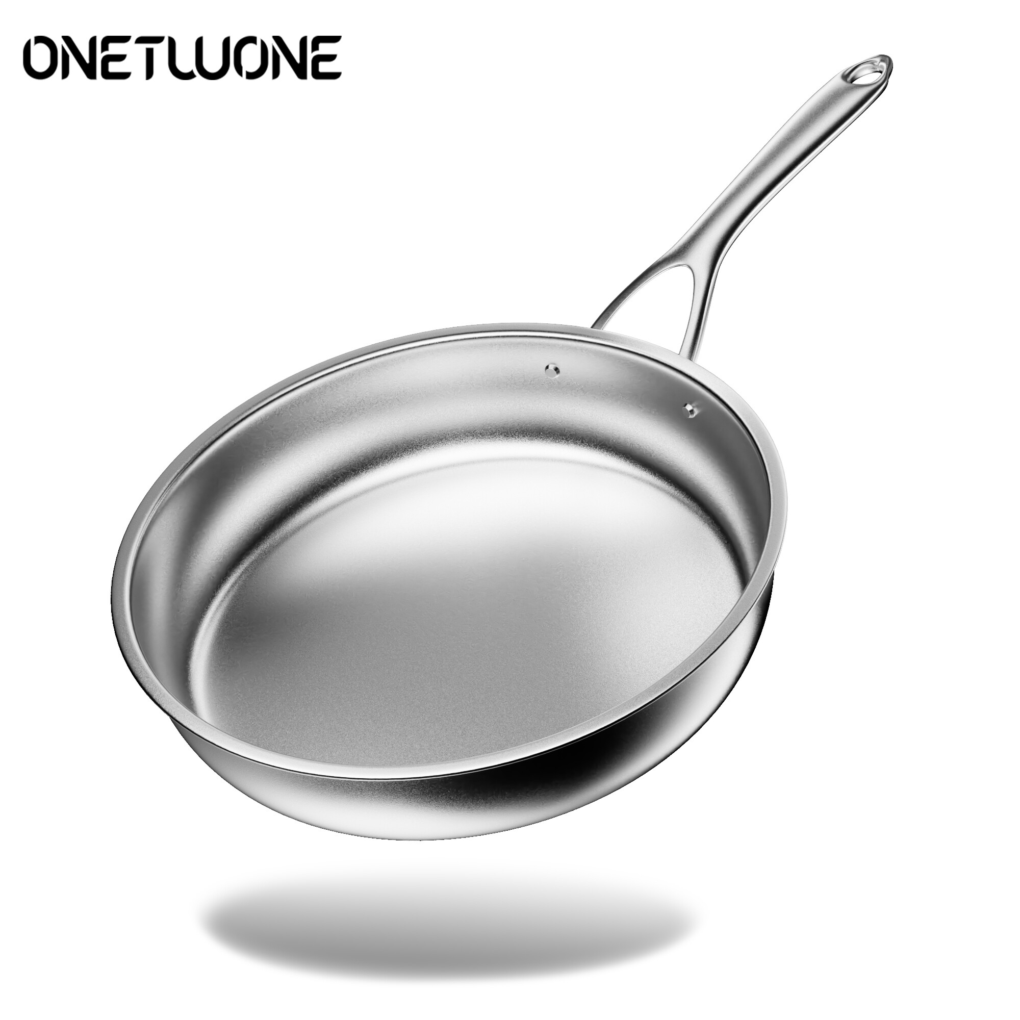 Onetwone HIGH CLASS COOKWARE !! 24cm/26cm Pure Titanium Fry Pan Nonstick skillet Frying Wok Steak Frying Pan Omelette Pan Chinese Wok Kitchen Cokware Gift ราคา 2,359 บาท*ส่งฟรี
